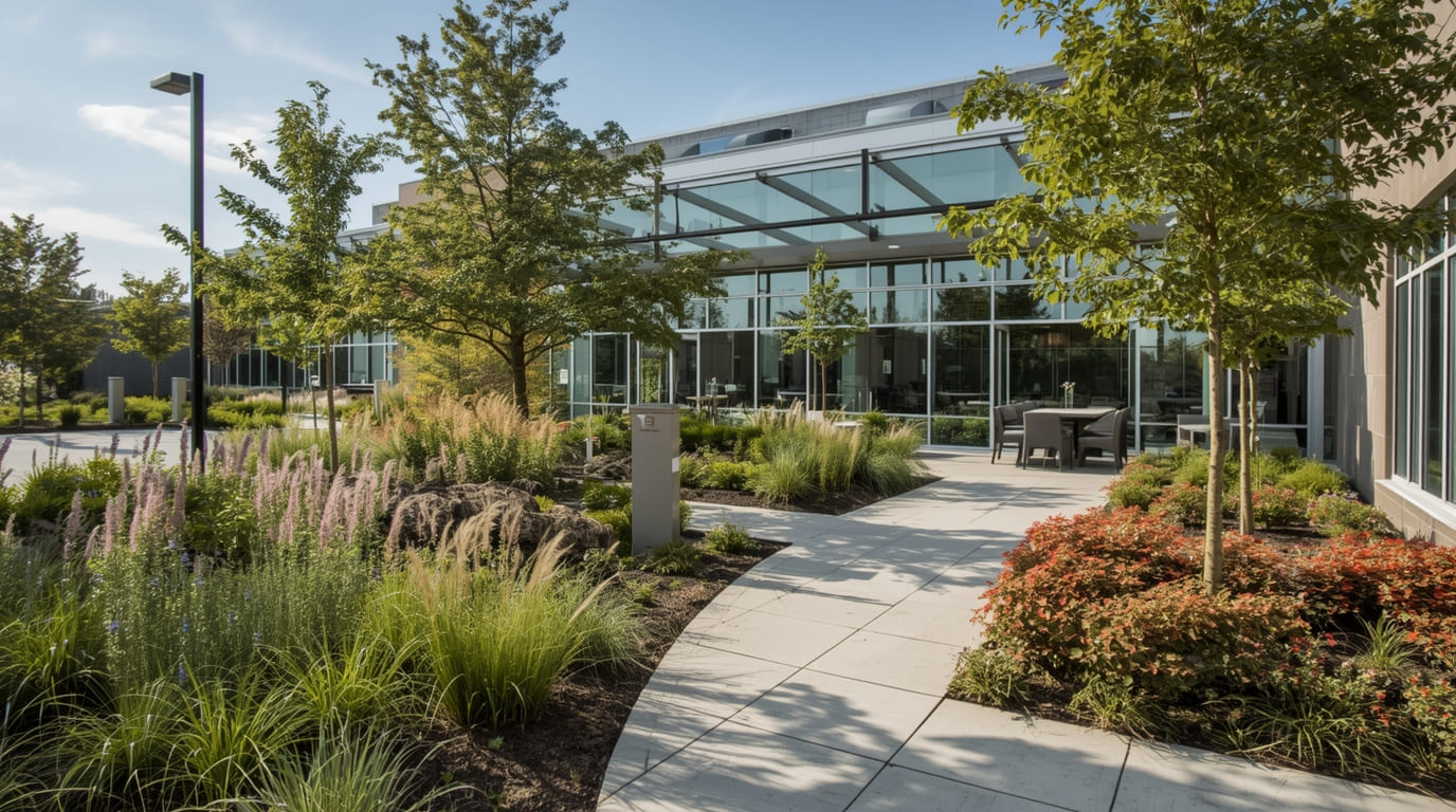 Commercial landscaping solutions by Schoolidrawor