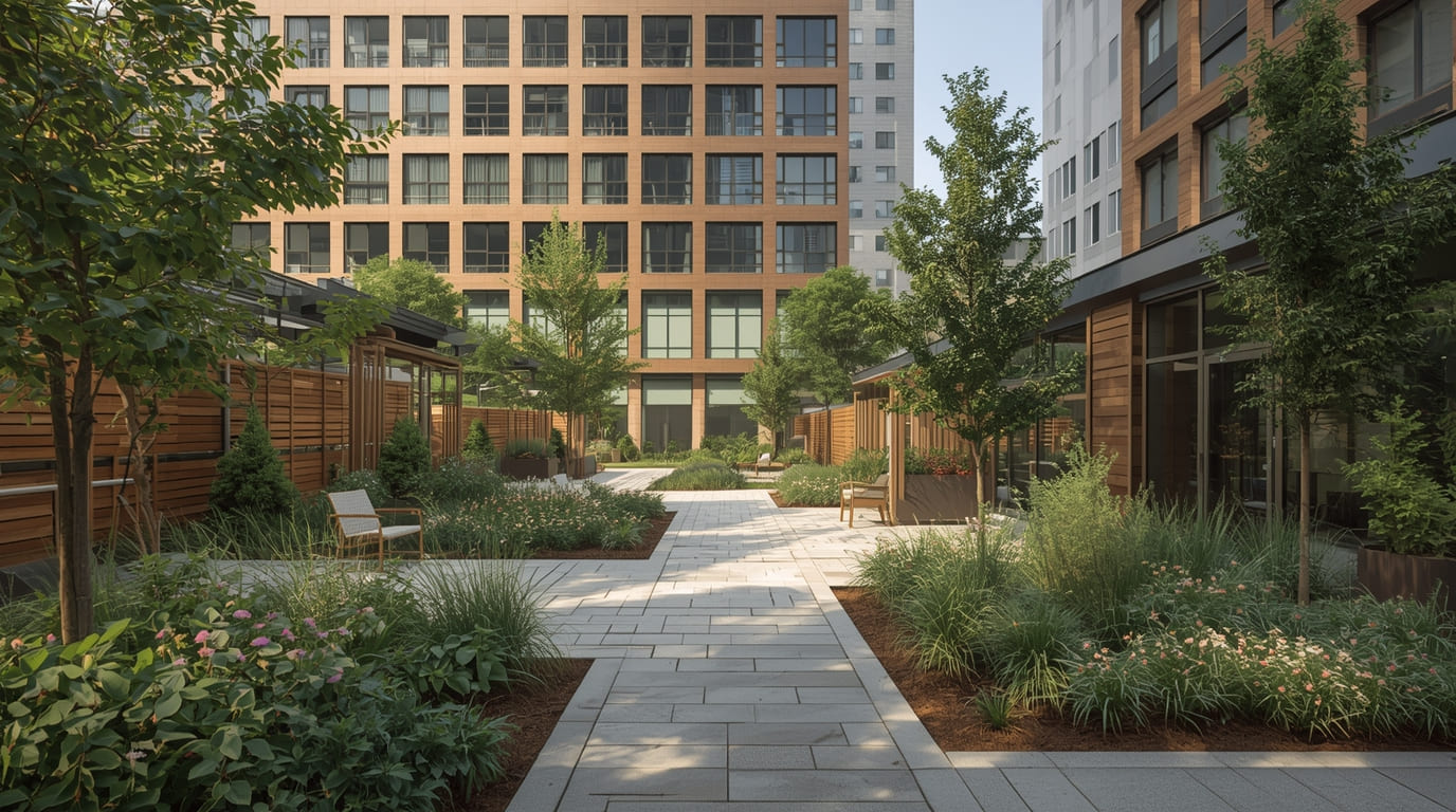 Urban landscaping design by Schoolidrawor